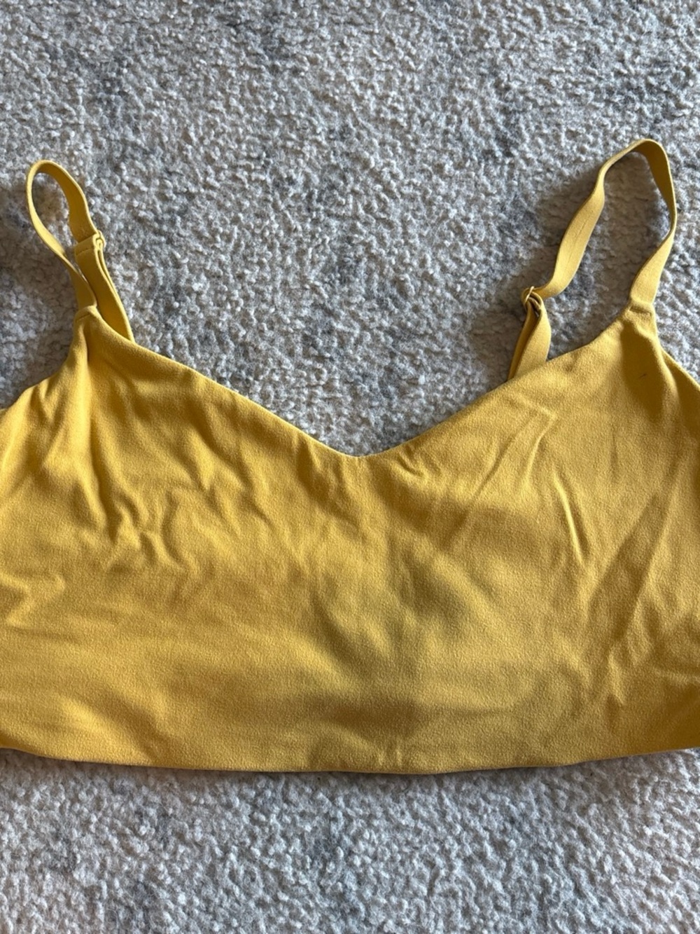 Athleta Alicia Keys Mustard Yellow Performance Bra